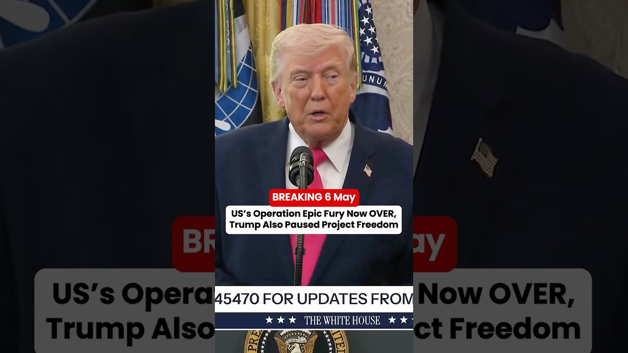 IRAN WAR OVER? Operation Epic Fury ENDS and Project Freedom is Paused by Trump