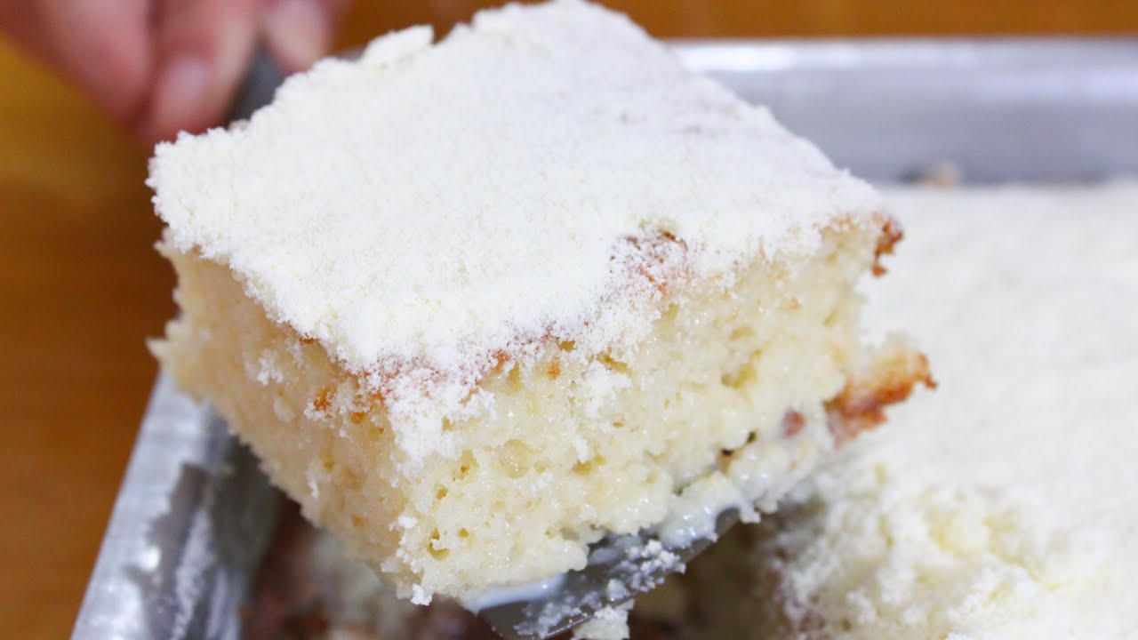 ESSE BOLO É UM ESCÂNDALO DE DELICIOSO - BOLO GELADO DE LEITE NINHO SUPER FOFINHO E MOLHADINHO