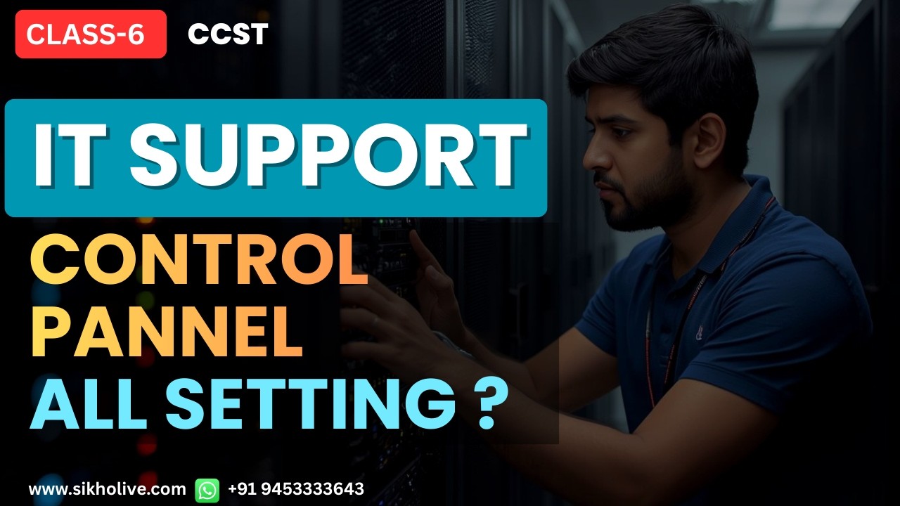 IT Support Technicians Class-6 | Windows Control Panel Complete Lab with Troubleshooting | Hindi