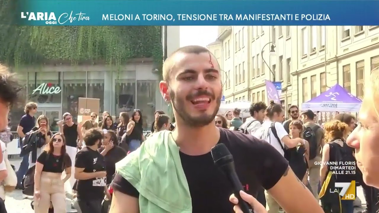 Corteo contro Meloni a Torino: parla un manifestante ferito negli scontri con la polizia