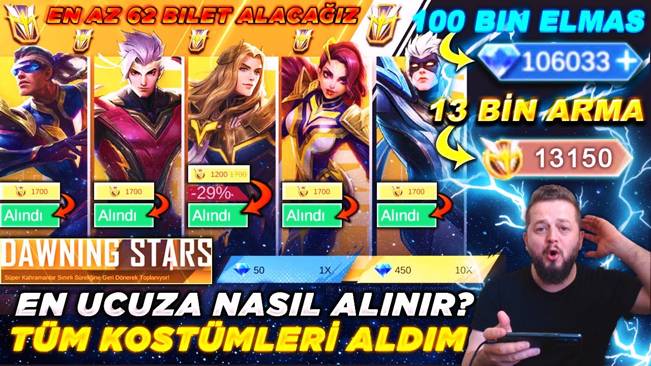 100 Bin Elmasla Tüm Dawning Stars Kostümlerini Aldım | Kostümler Ucuza Nasıl Alınır, En Az 62 Bilet