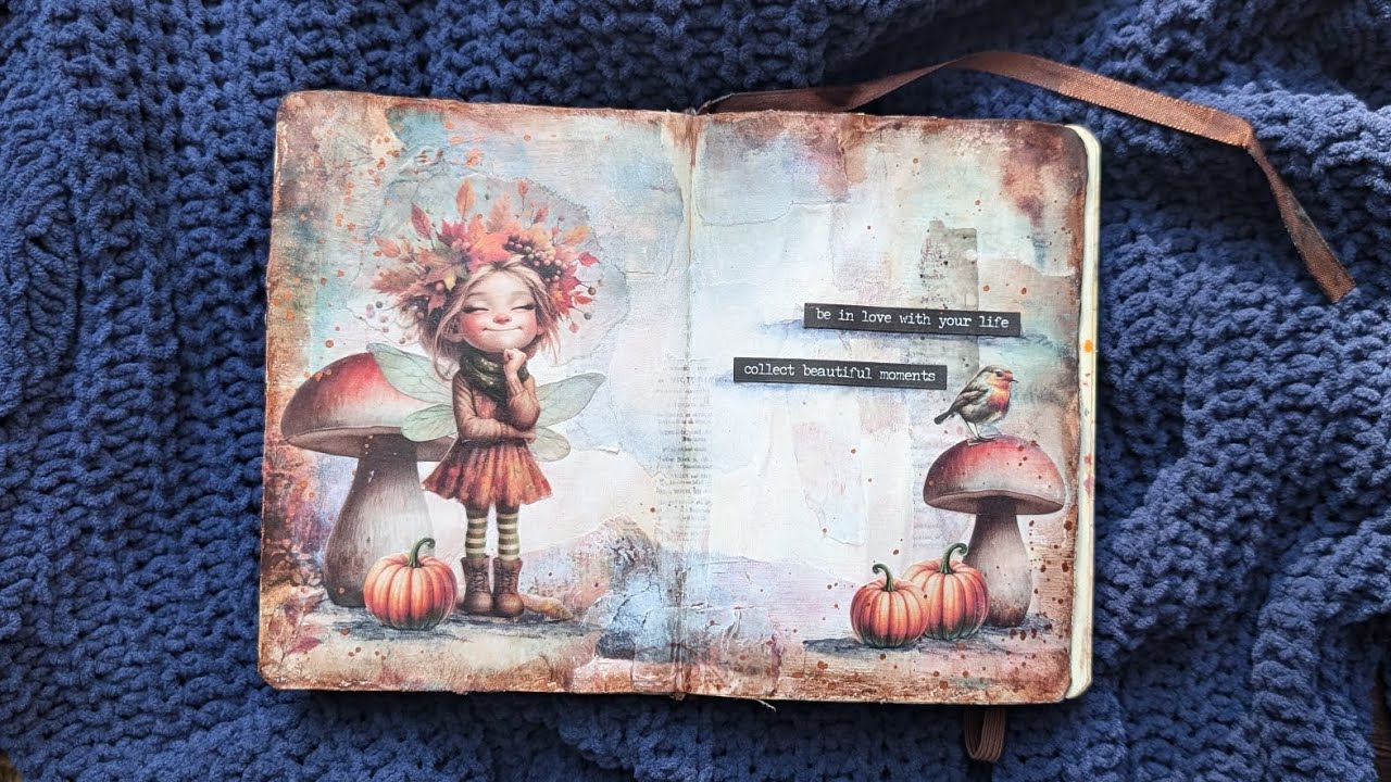 If a talented artist shares beautiful images - create! Art journal page process #artjournal #scrap