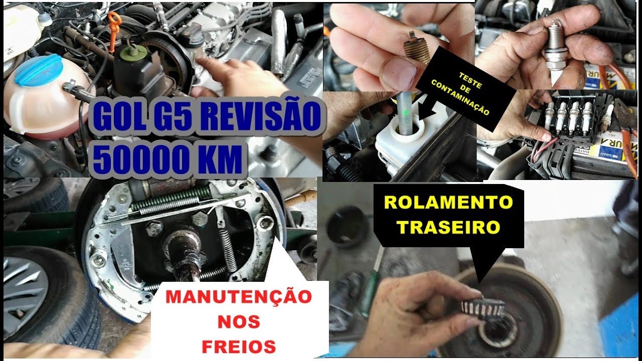 GOL G5 REVISÃO - VELAS - ROLAMENTO TRASEIRO - FREIO - (d.d.m 02/01/19) MECÂNICA AUTOMOTIVA