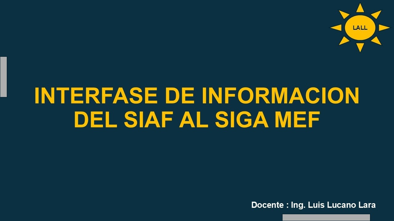 CARGA INFORMACION DEL SIAF WEB AL SIGA MEF 2026