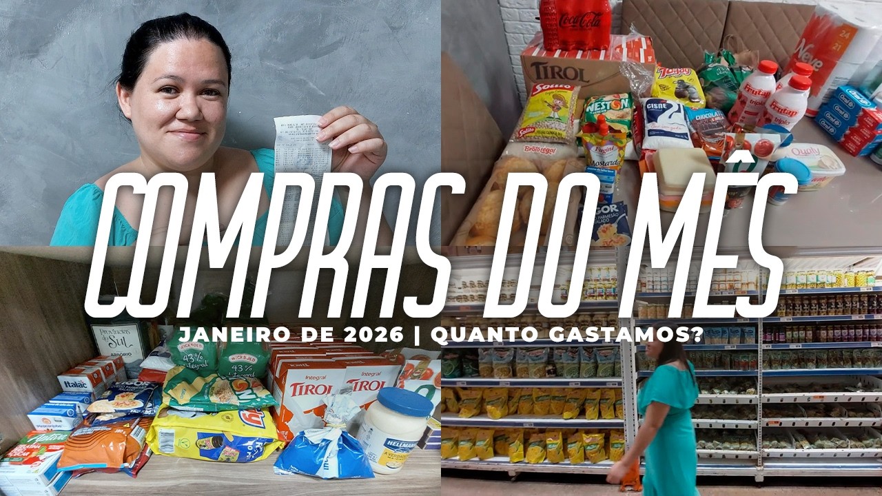 PRIMEIRA COMPRA DO ANO 🛒✨ | Quanto gastei + Organização