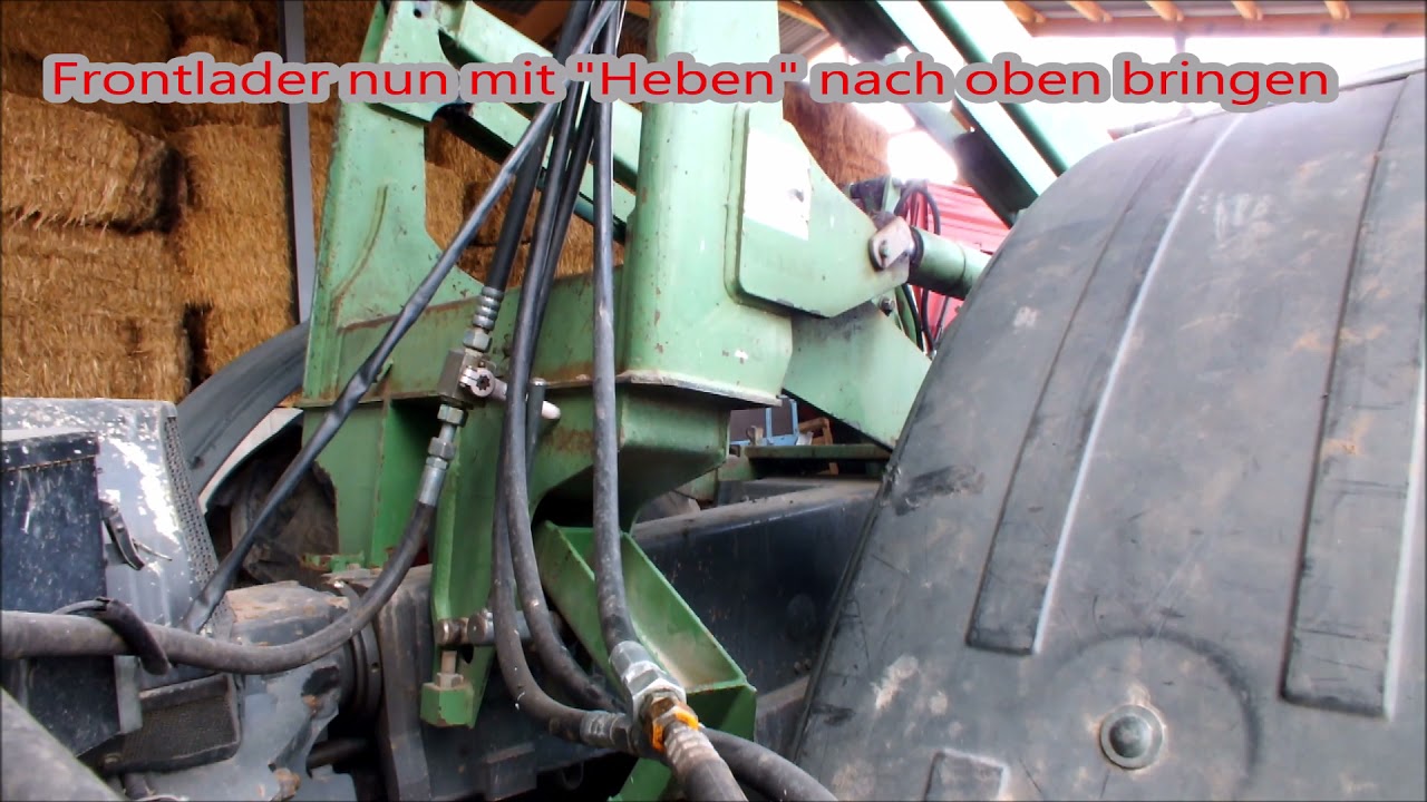 Frontlader von Fendt Geräteträger GTA abbauen (Profi)