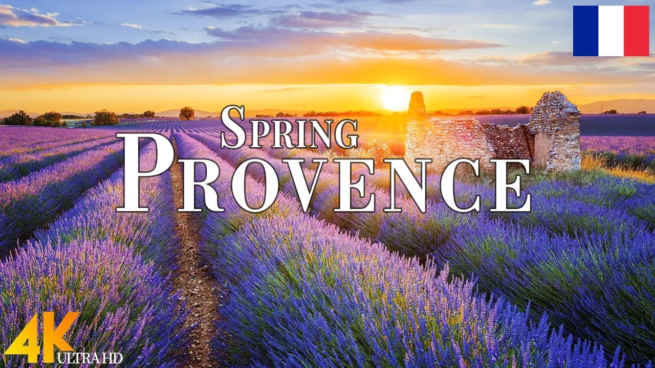 Spring Provence 4K Ultra HD &bull; Stunning Footage Provence, Scenic Relaxation Film with Calming Music.