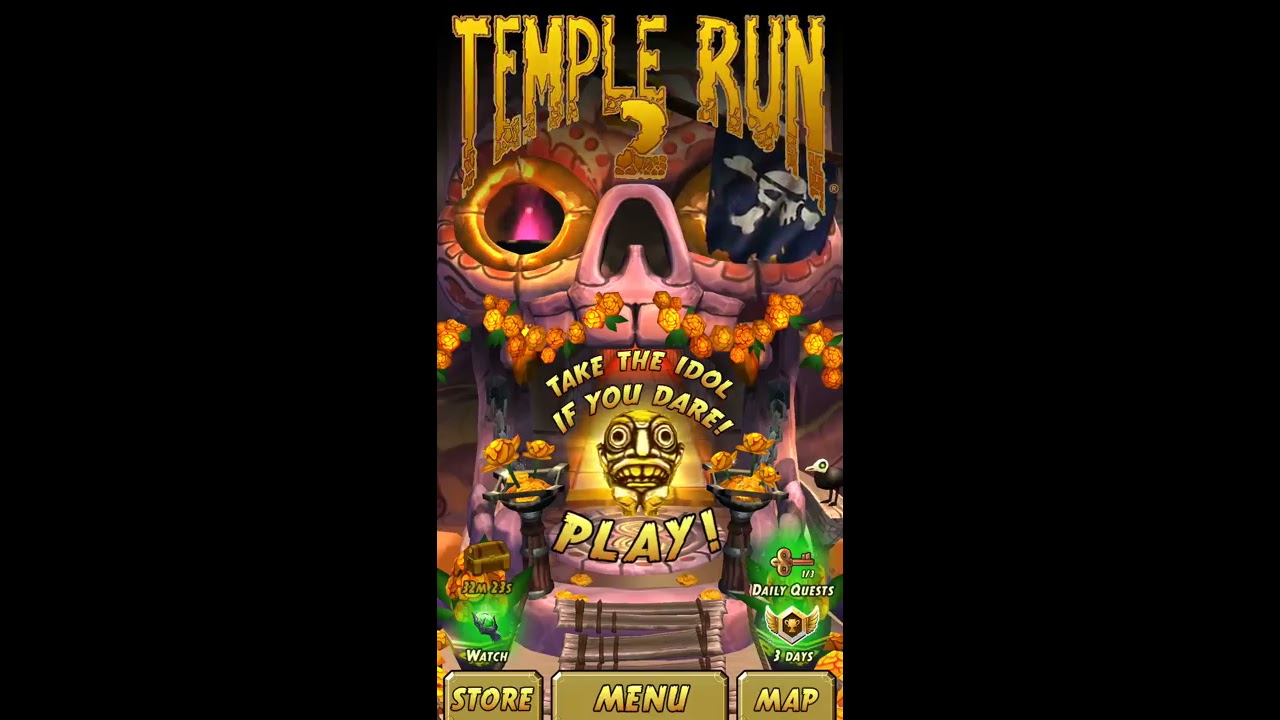 Temple Run 2 Admiral Hat 80,000m+ 47.5 MILLION No Save Me! Pirate Monkey Sprint Global Challenge