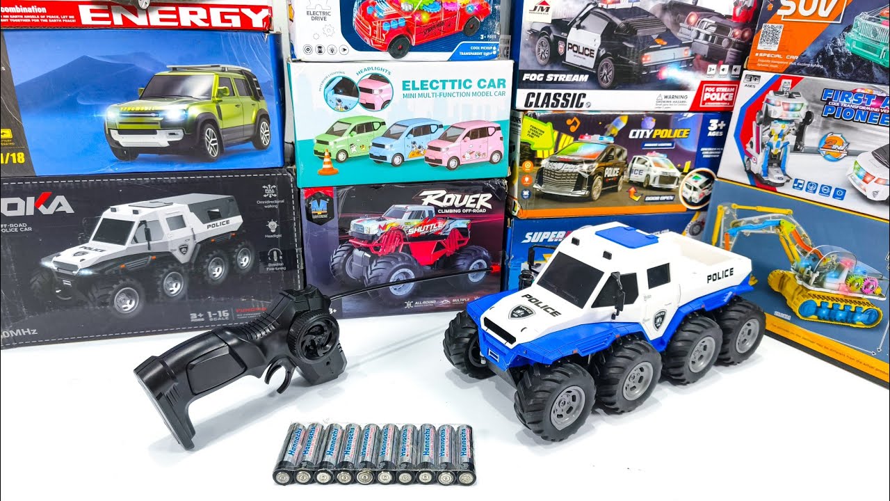 UNBOXING! Rc Police Off road Car Scale 1:16, Racing Car 4x4 WD, City Police Car, Rc Monster Truck 