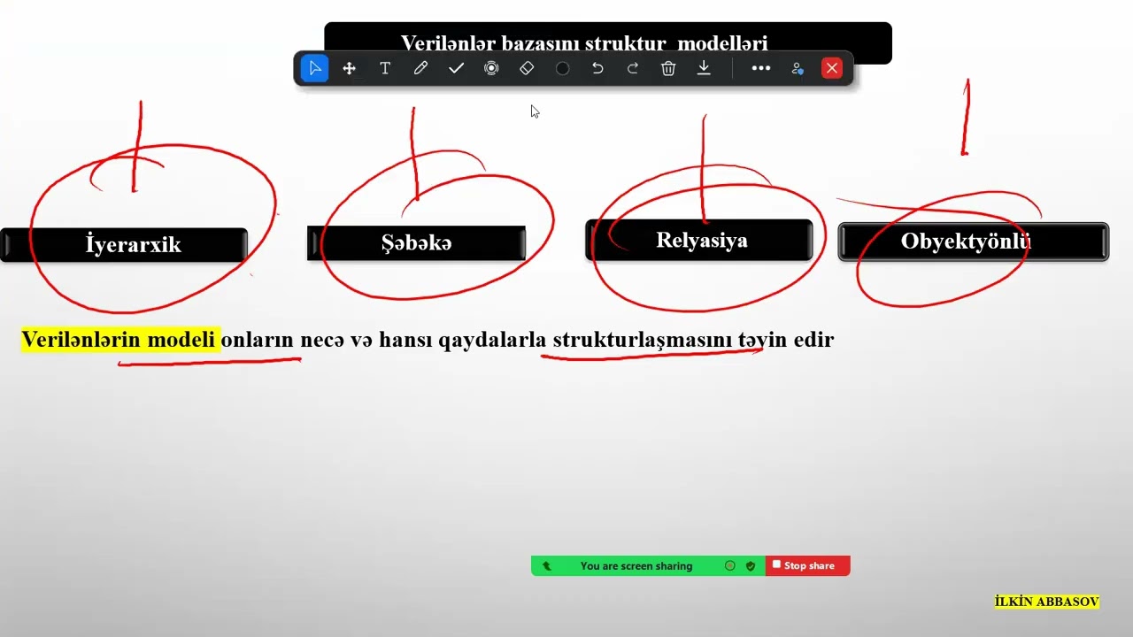verilənlər bazası dərs 1
