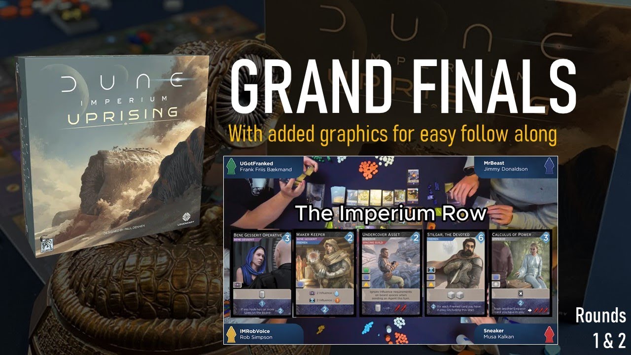 [Rounds 1&2] Cheesable reacts to Dune: Imperium - Uprising Pre-Release Invitational Final Table