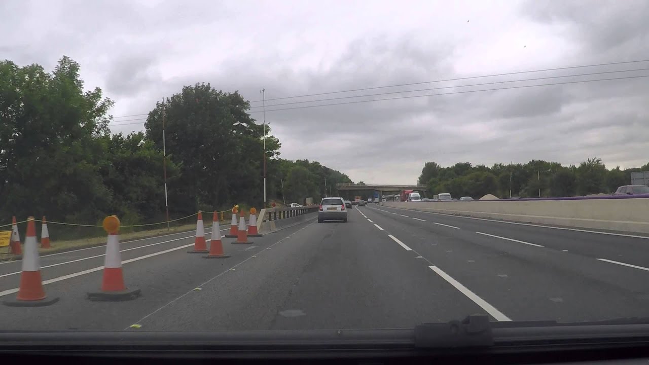 UK Motorways - M1 North J33 to J36 Sheffield