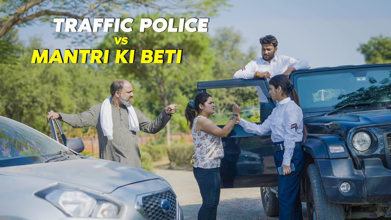 Lady Traffic police vs mantri ki beti | System not joke | Primedekhoindia