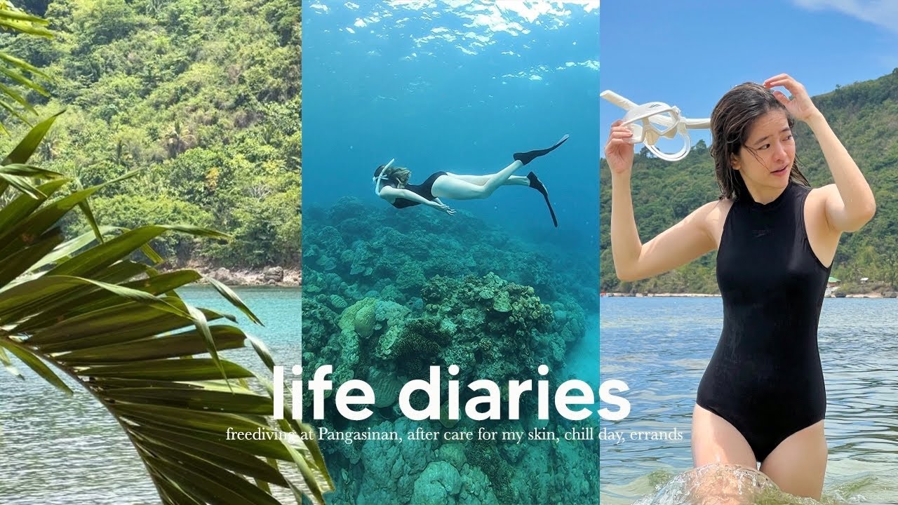 LIFE DIARIES: Freediving at Pangasinan, Aftercare for my Skin, Chill & Errands 🤿🫧🪸⎜Tin Aguilar