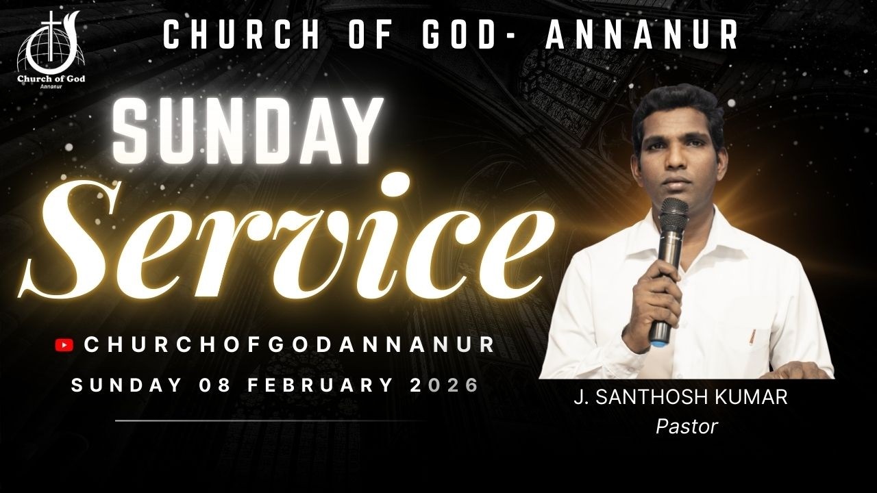 🔴🅻🅸🆅🅴|| SUNDAY SERVICE || PAS.J.SANTHOSH KUMAR || COG, ANNANUR || 08.02.26 ||