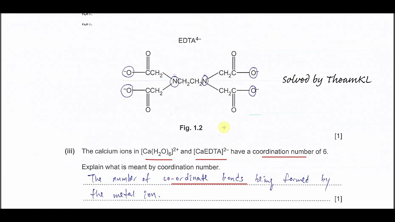 9701/41/M/J/23/Q1 Cambridge International A Level Chemistry 9701 May/June 2023 Paper 41 Question 1