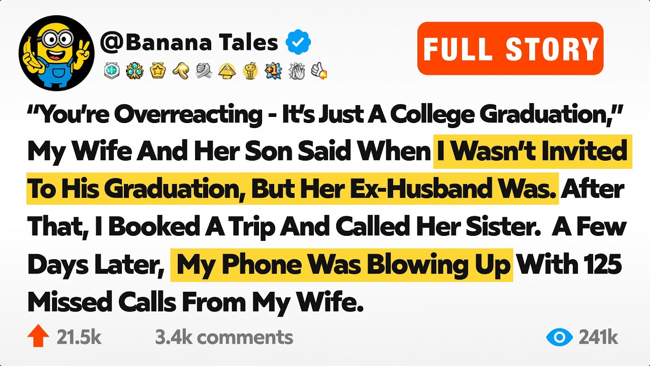 “You’re Overreacting — It’s Just A College Graduation,” My Wife And Her Son Said When I...