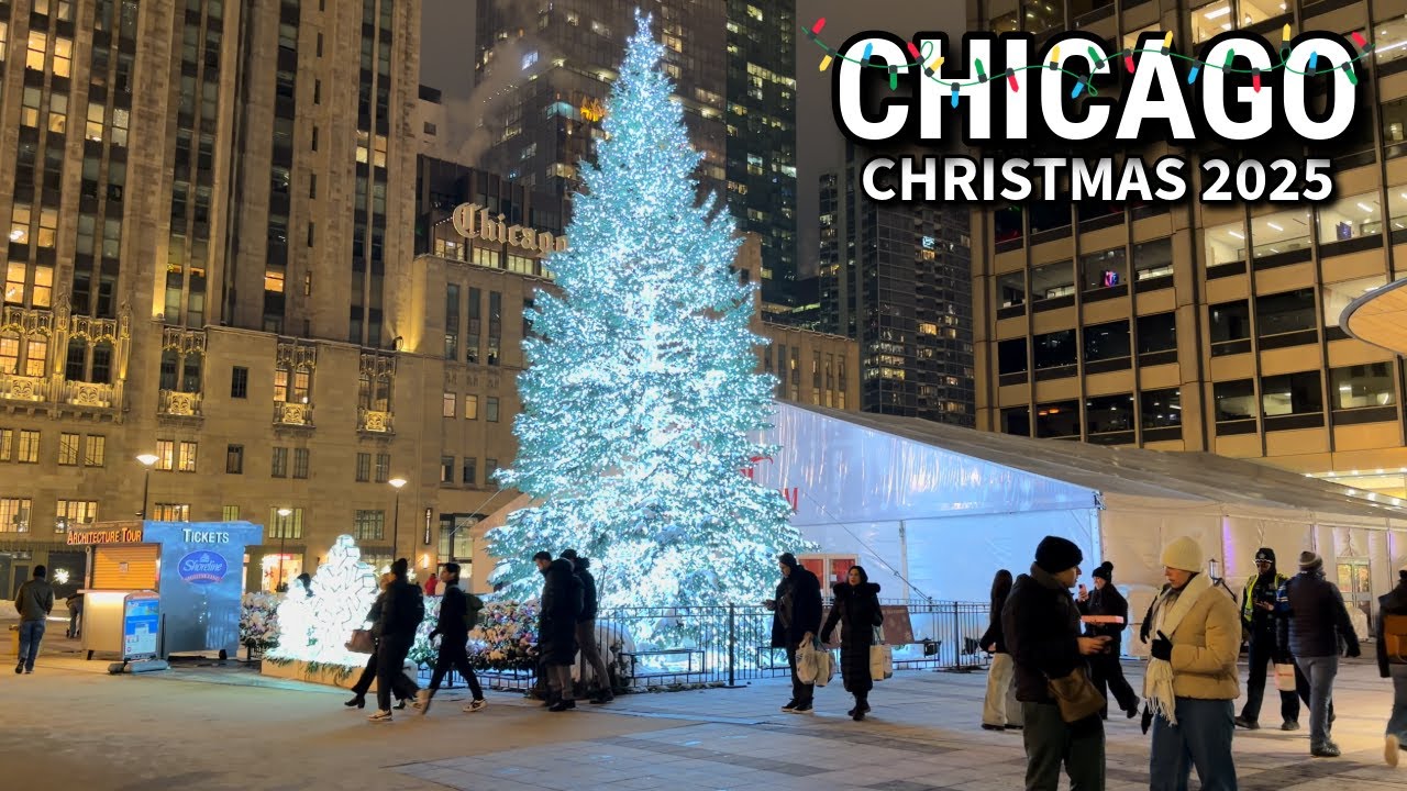 Chicago Christmas Walk ✨ Streeterville Holiday Vibes | iPhone 17 Pro Max 4K HDR 60fps