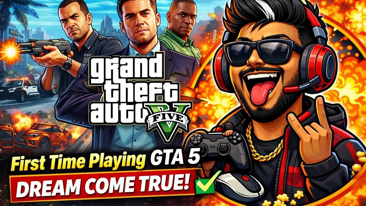 My First GTA 5 Gameplay on PlayStation 🔥