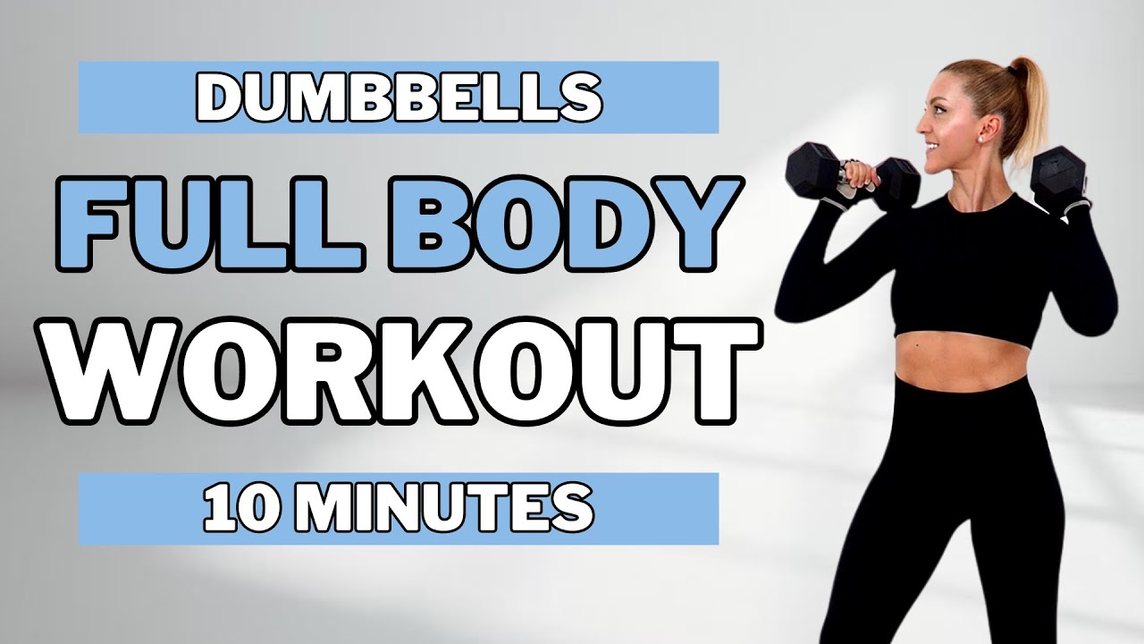 🔥10 MIN INTENSE FULL BODY WORKOUT | With Dumbbells🔥All Standing Full Body🔥No Repeat🔥