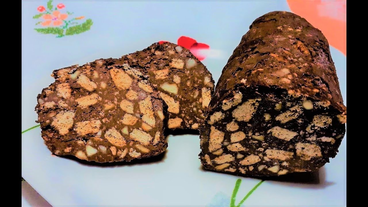 SALAME AL CIOCCOLATO CON MASCARPONE AL POSTO DEL BURRO- RICETTA FACILE E VELOCE