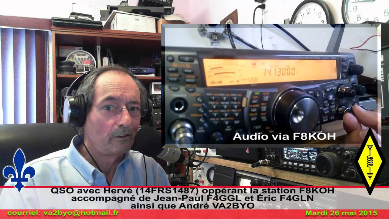 QSO avec le Radio Club F8KOH et André VA2BYO