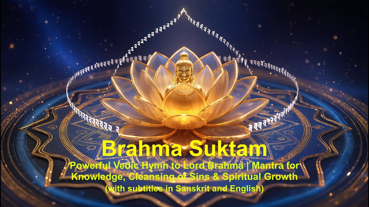 Brahma Suktam | Sanskrit and English Lyrics 🙏🏼🙏🏼🙏🏼 Like ➡️ Subscribe ➡️ Comment 🙏🏼🙏🏼🙏🏼