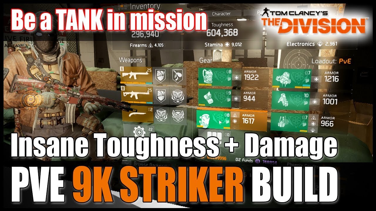 The Division | ЛУЧШАЯ PVE-СБОРКА — 9К ВЫНОСЛИВОСТИ СТРАЙКЕРА PVE | Легендарная сборка Игровой про...