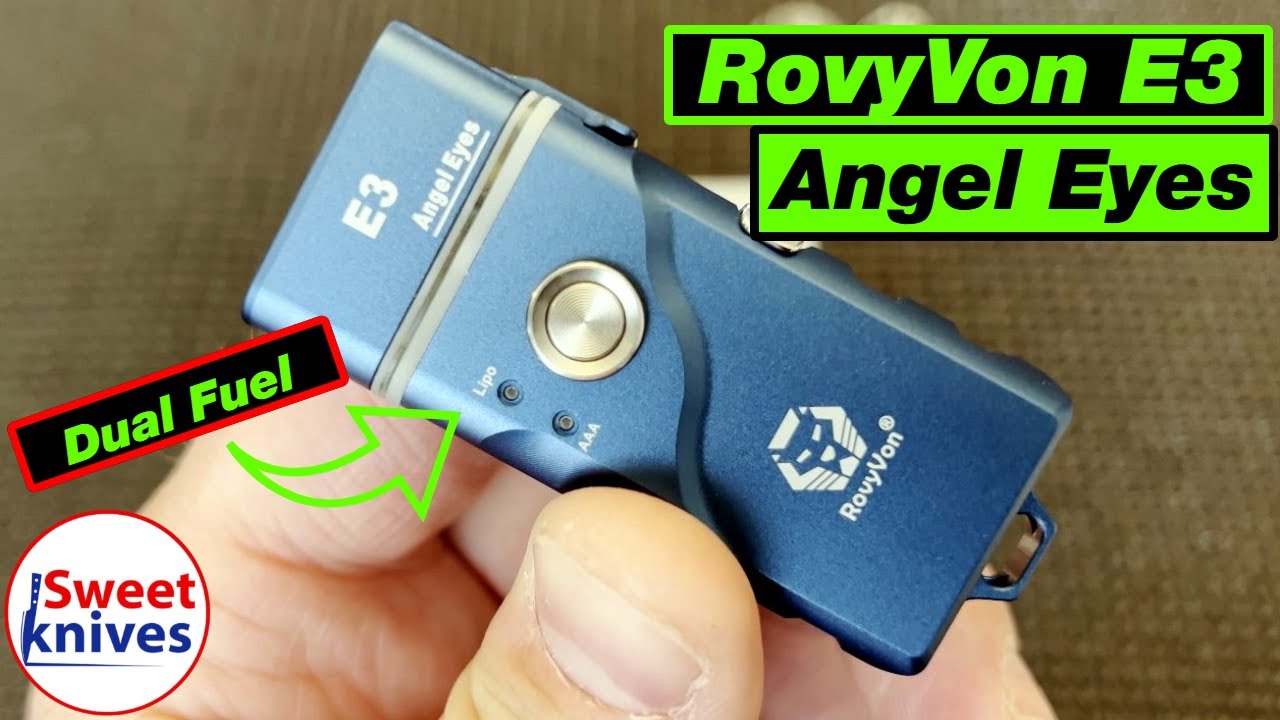 RovyVon E3 Angel Eyes EDC Flashlight - Awesome!