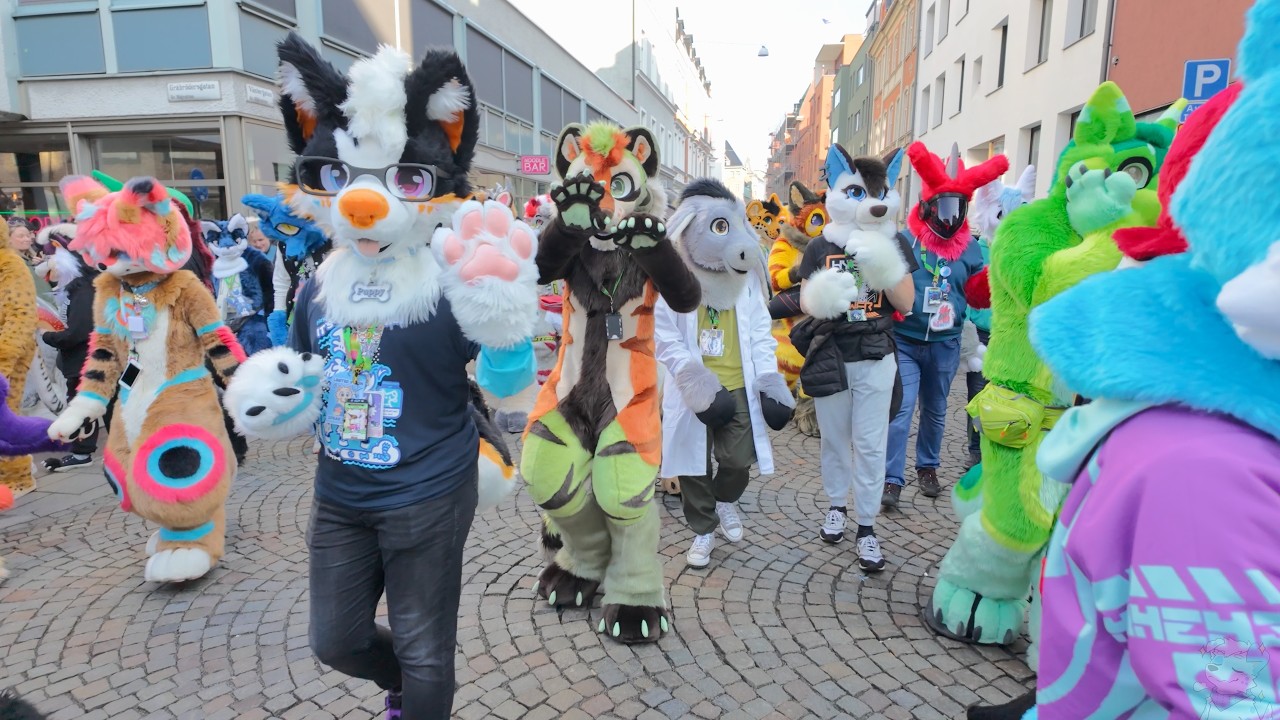 This Massive Furry Fursuit Parade goes thru a European City!