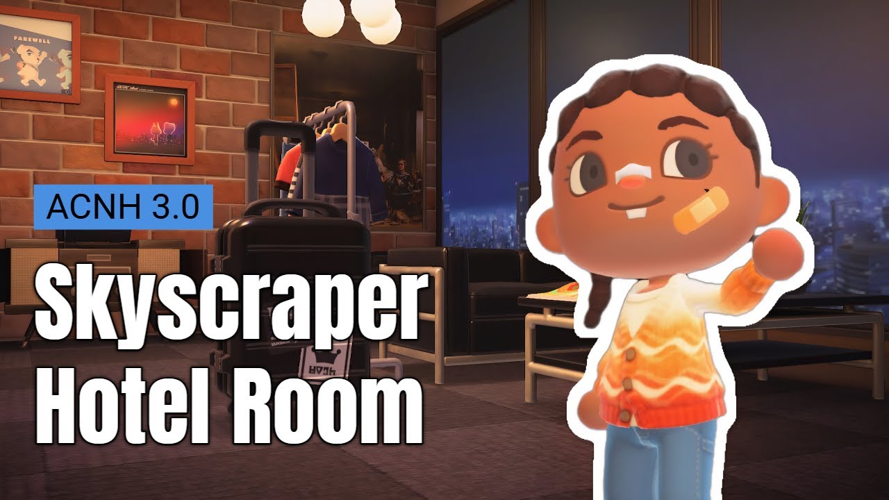 Skyscraper Room | Animal Crossing: New Horizons 3.0 Hotel Room #4