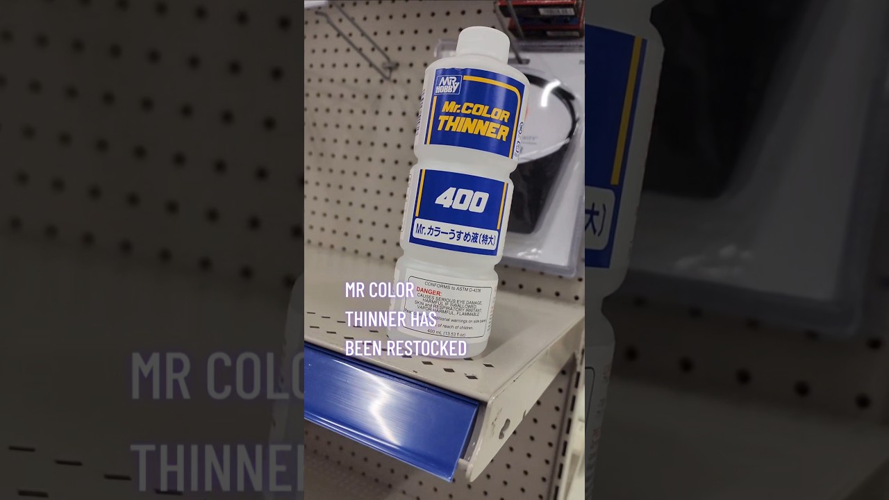 Mr Color thinner and Mr leveling thinner were both restocked today!!#mrcolor #mrhobby #painting
