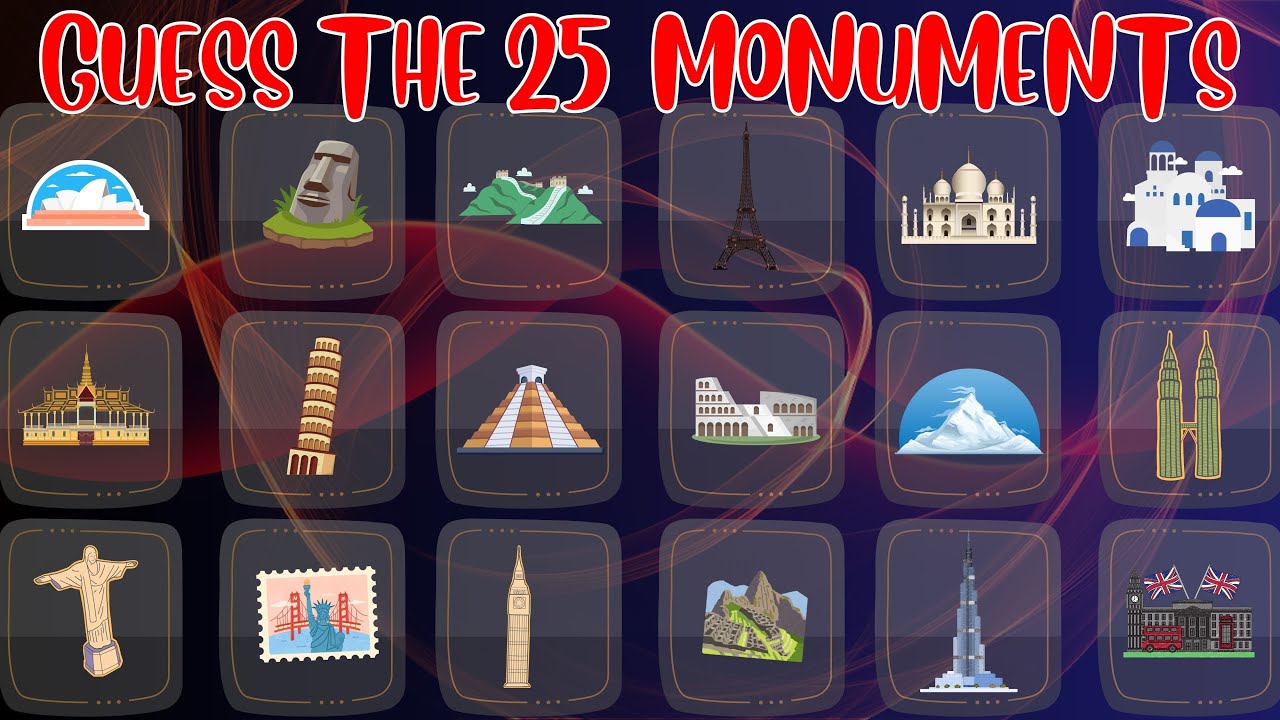 GUESS THE FAMOUS LANDMARKS | MONUMENTS | #geographyquiz #geography #learngeography