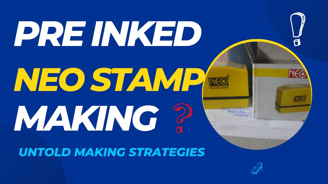 How to Make Pre Ink Stamp, Neo Pre inked Stamp Making best Quality
