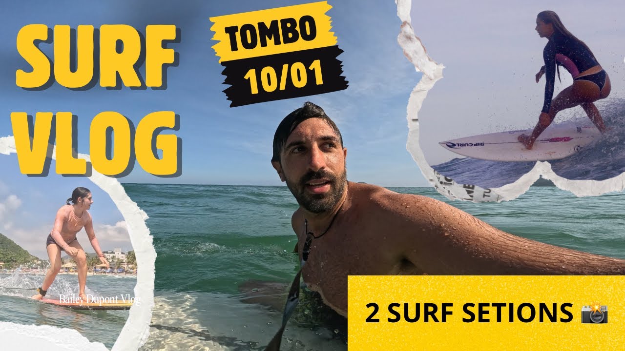 Surf vlog Tombo Clássico!(10/01)🏄🏻‍♂️🌊Passeinondia inteiro na agua!Surf e sessão de fotos e vídeos 📸