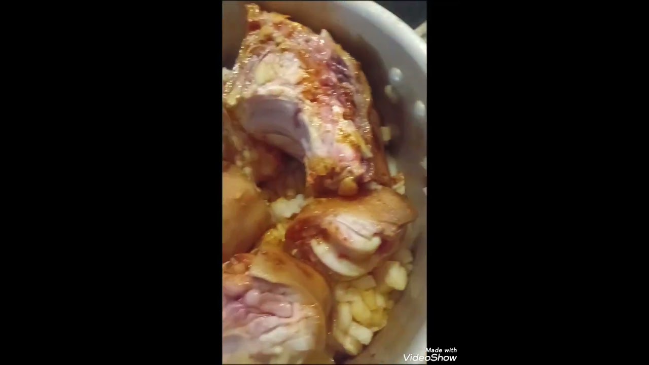 فيديو قصيير جدا وصفة الكرعين بالحمص وزبيب معلكين ومعسلين 😋