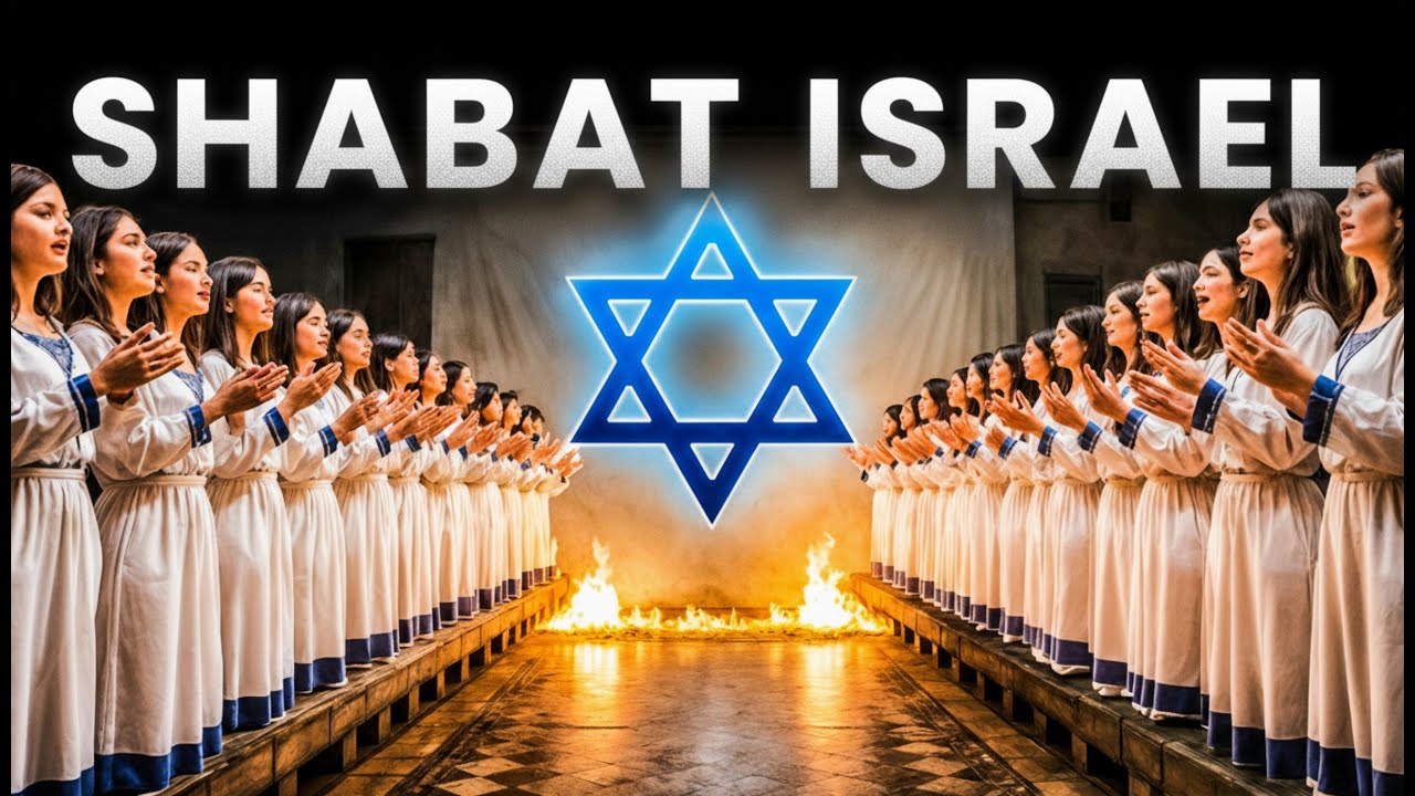 Adoración Hebrea Profunda con Fuego Santo y Paz de Shabat. Jerusalén exalta al Melej Yisrael