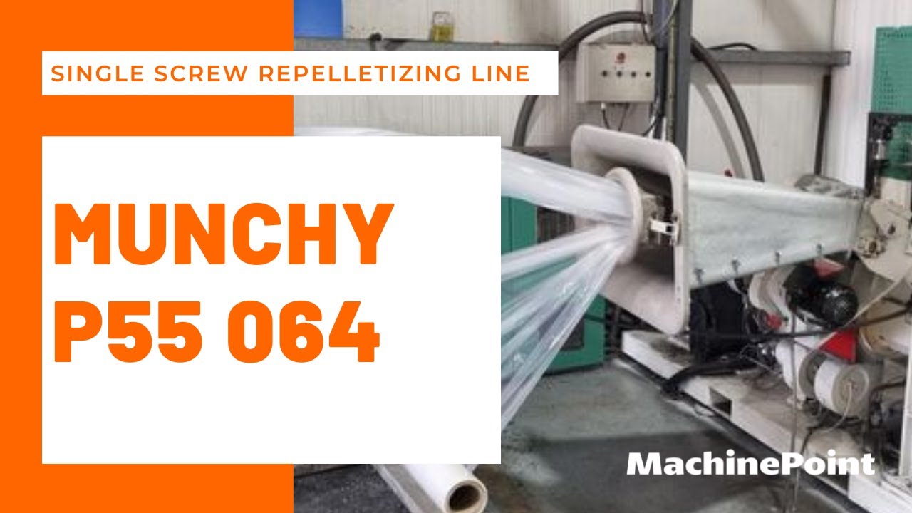 MUNCHY P55  064 Single screw repelletizing line |  MUNCHY Machines