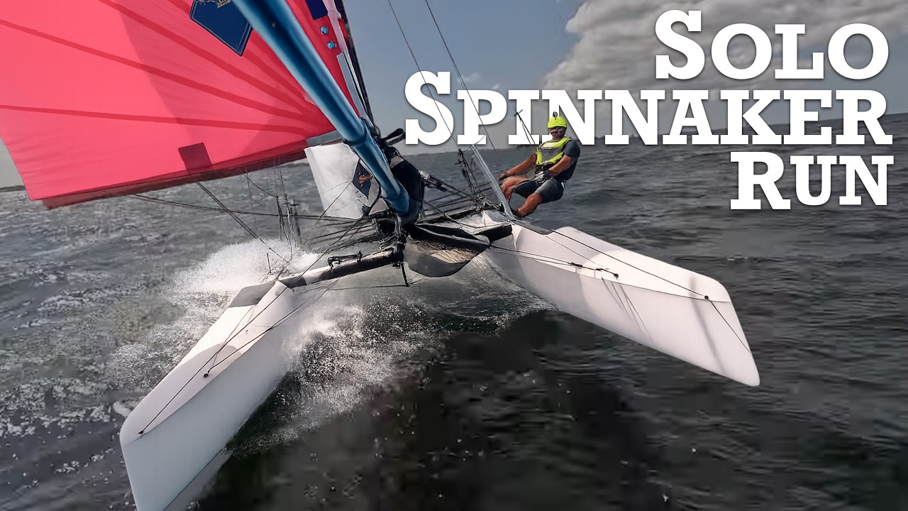 Nacra 16 Carbon (with c-foils) - sunshine spinnaker - 19,2 knots