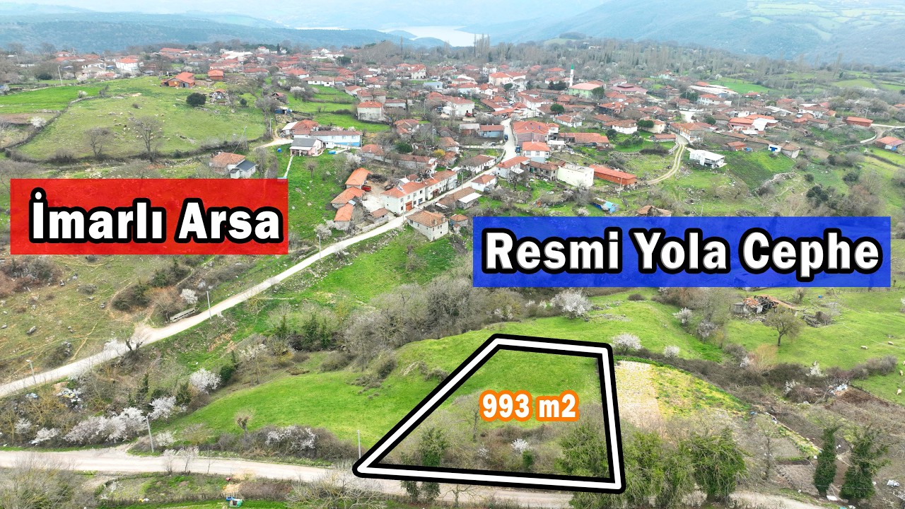 Kocapınar Mahallesinde 993 m2 Resmi Yola Cephe İmarlı Arsa
