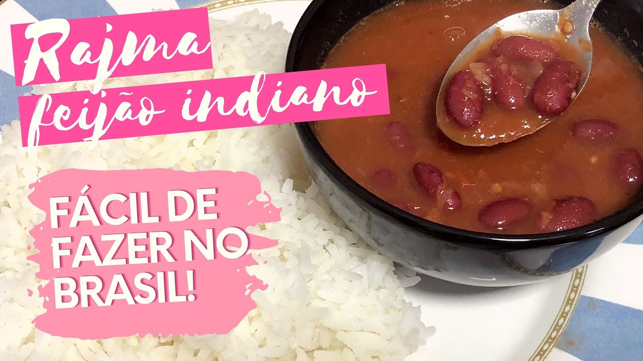 Receita Indiana Vegana - Feijão Indiano - Rajma Rice