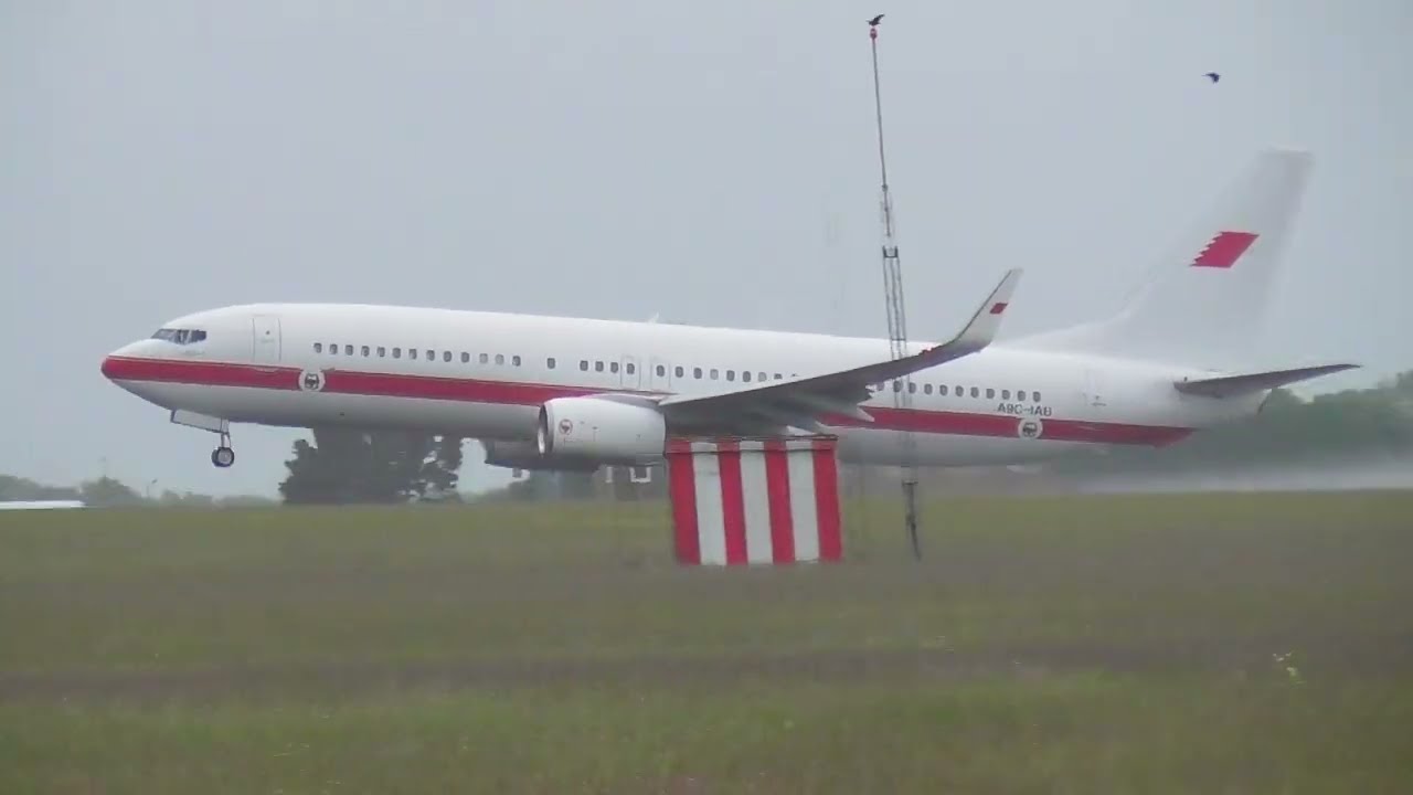 [RARE!] Bahrain Royal Flight Boeing 737-800 (A9C-IAB) Departure from Norwich Airport!