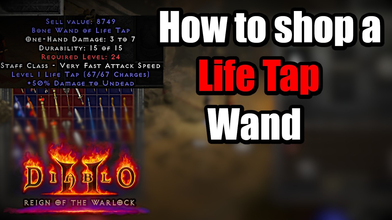 Как выбрать волшебную палочку Life Tap Wand &mdash; Diablo 2 Resurrected: Reign of the Warlock