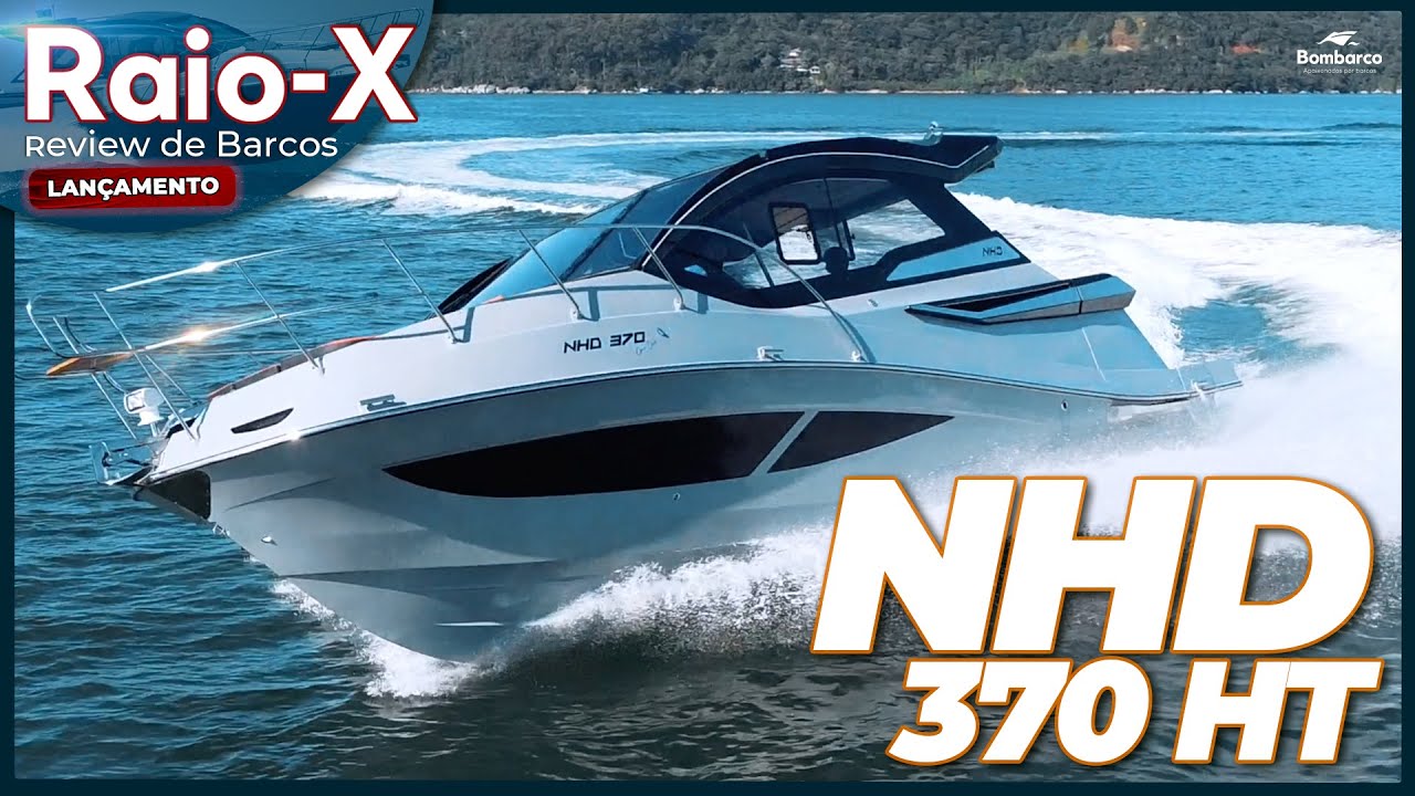 NHD 370 HT - Teste de Lancha com duas opções de motorização, Diesel e Gasolina | Raio-X Bombarco