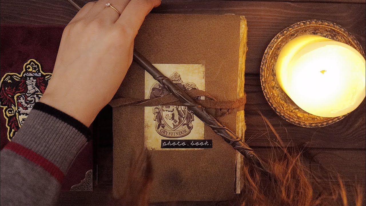ASMR | Винтажное украшение дневника Гермионы | Журнал Гарри Поттера | no talking