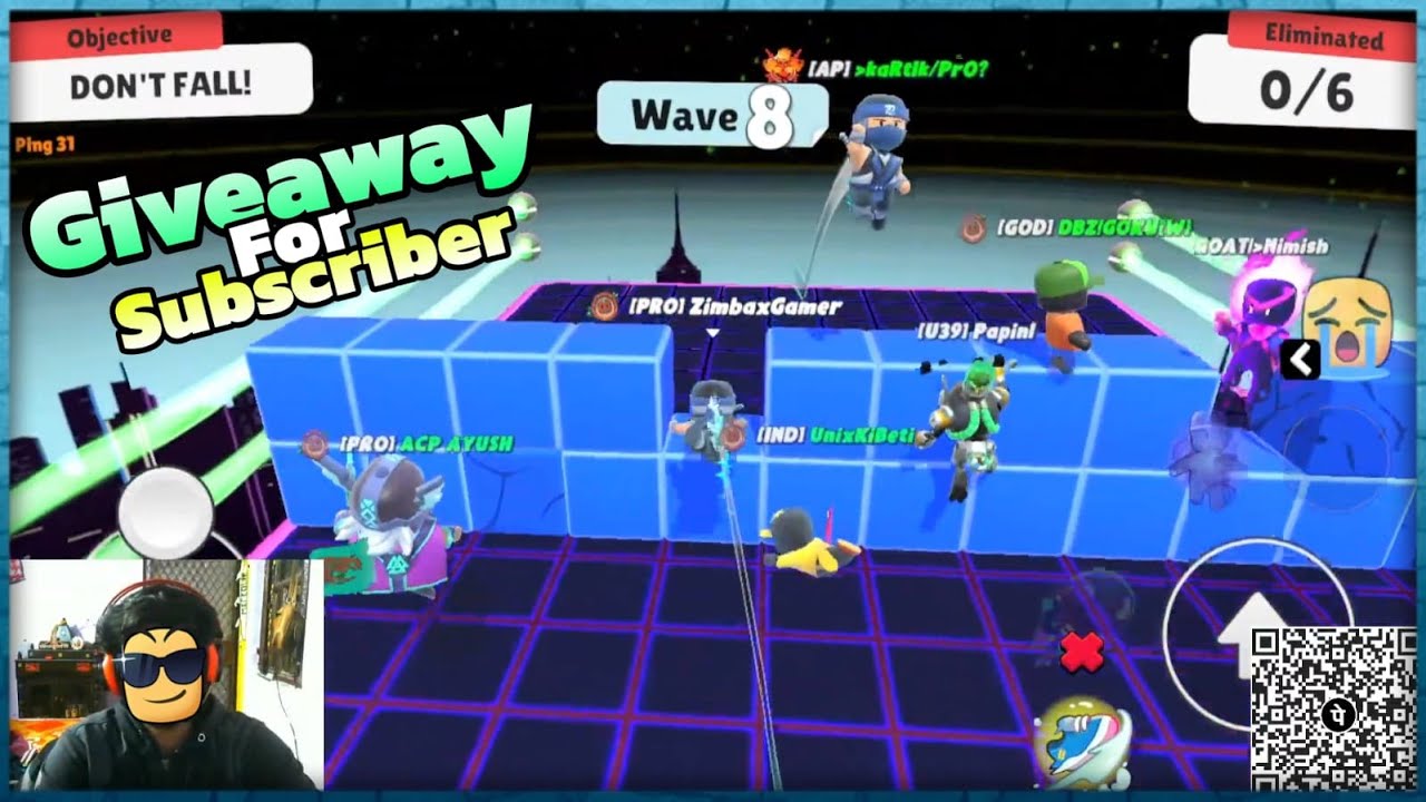 STUMBLE GUYS LIVE STREAMING GIVEAWAY #stumbleguyslive #giveawaylive