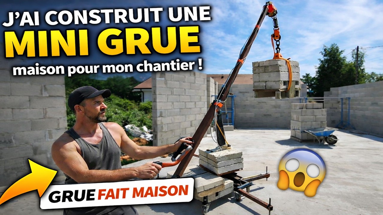 MONTAGE DE LA MINI GRUE FAIT MAISON