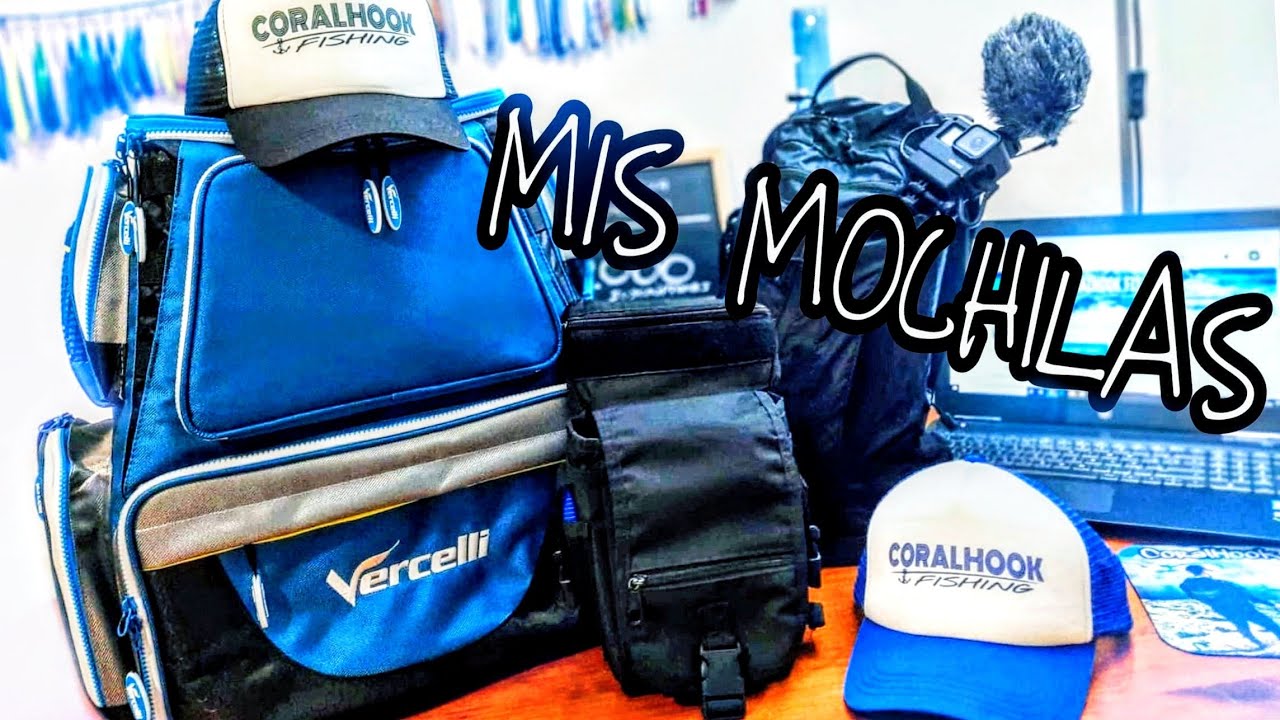 MIS MOCHILAS de PESCA 🔝 para Spinning/ Rockfishing/ Eging/ Surfcasting 🔴🟡🟢