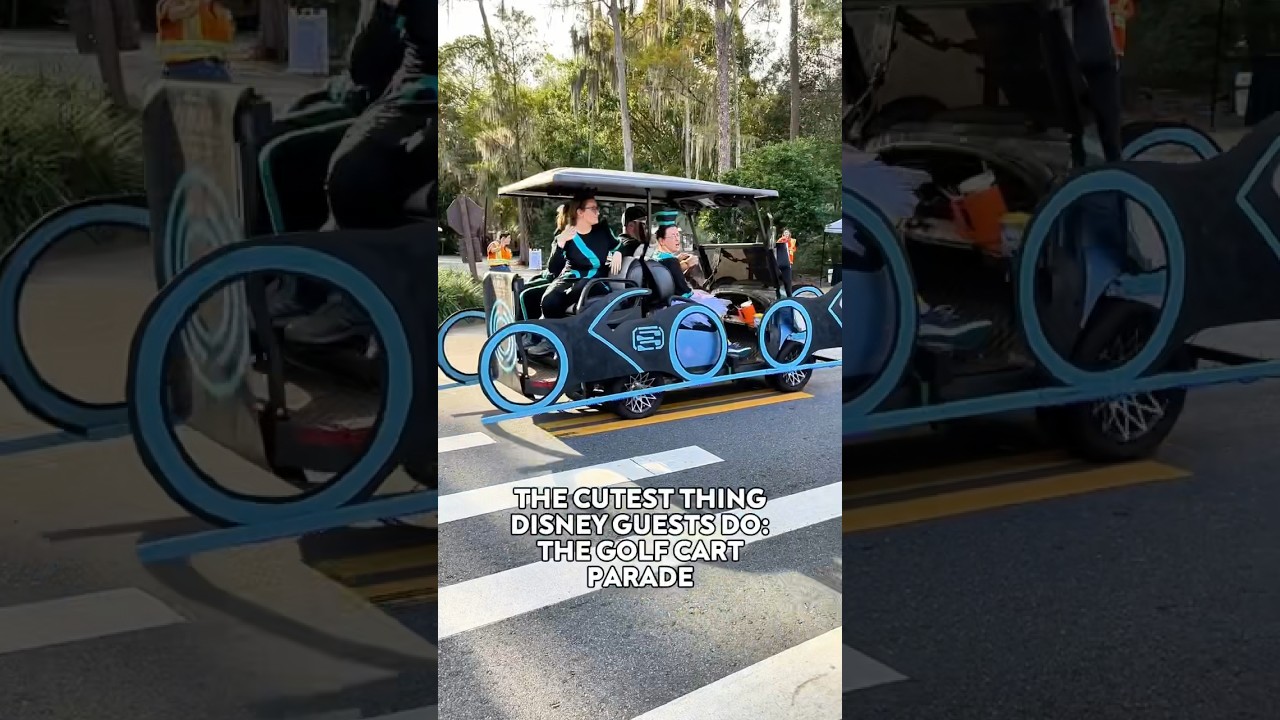 Golf Cart Parade #disneyvacation
