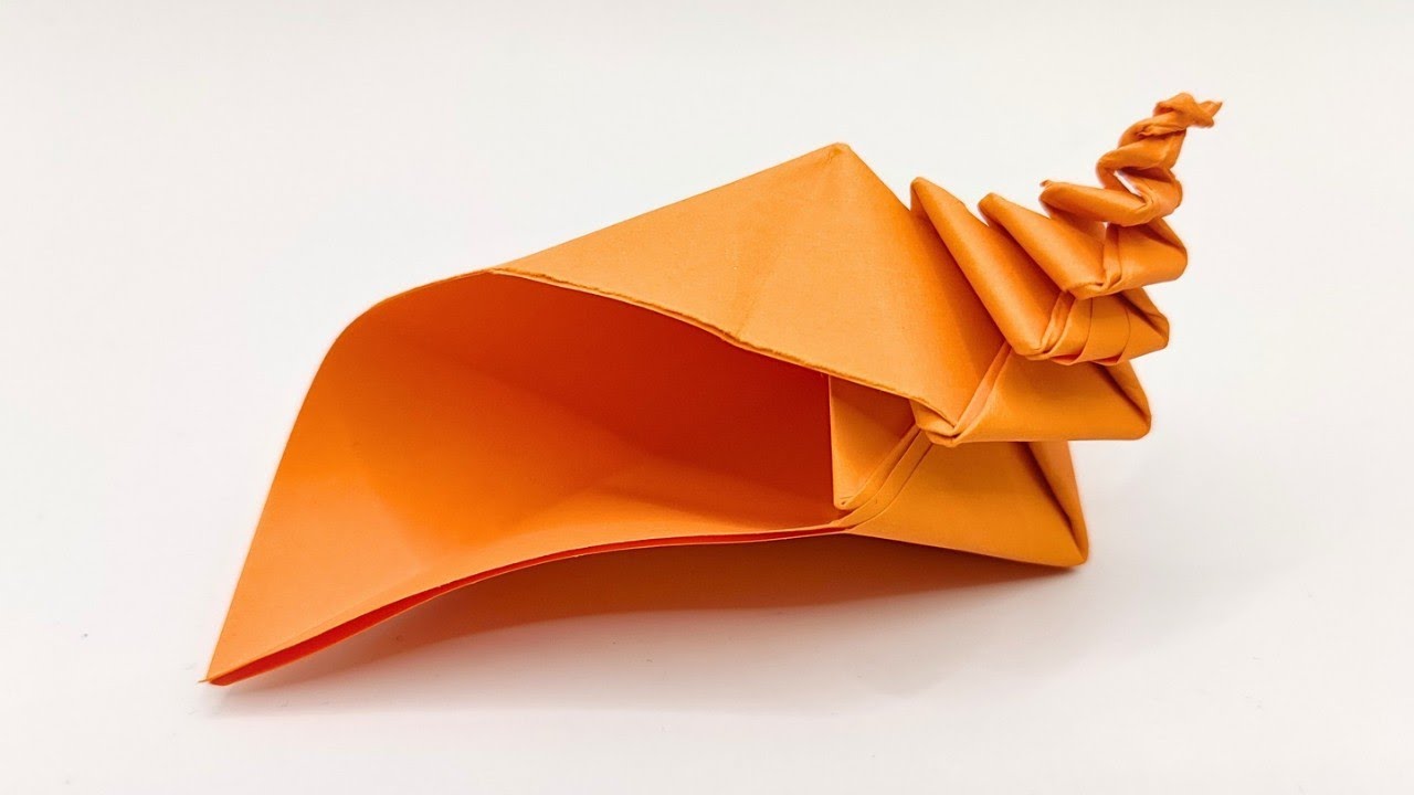 Origami SEA SHELL | How to make a paper shell